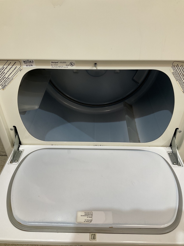 Whirlpool Used Electric Dryer 220volts (30 AMP) 29inches {3 prong} (Bisque) 