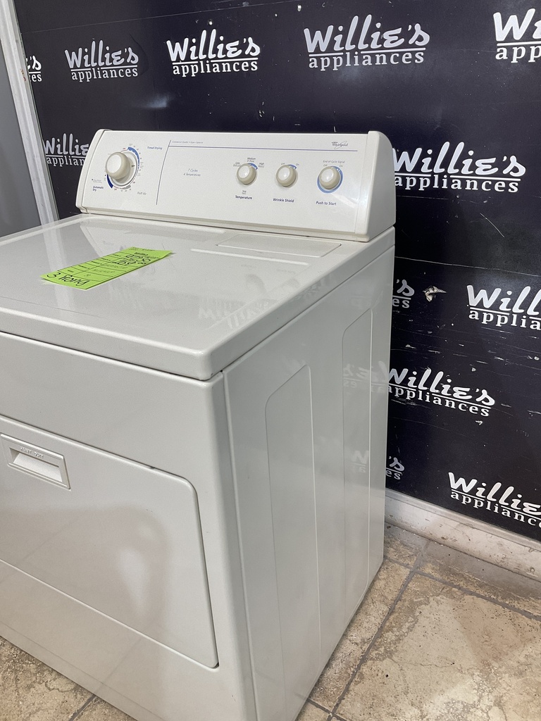 Whirlpool Used Electric Dryer 220volts (30 AMP) 29inches {3 prong} (Bisque) 