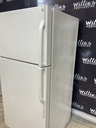 Ge Used Refrigerator Top and Bottom 28x61 1/2’ (Bisque)