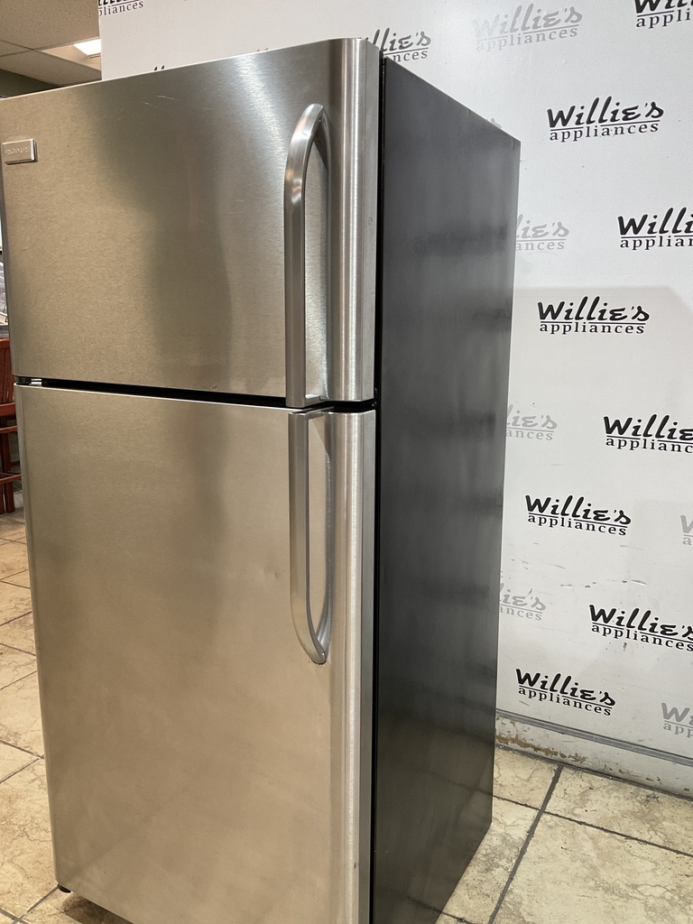 Frigidaire Used Refrigerator Top and Bottom 30x65 1/2’ (Stainless Steel)