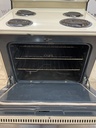 Hotpoint Used Electric Stove 220volts(40/50 AMP) 30inches {no cord} (Bisque/Black) 