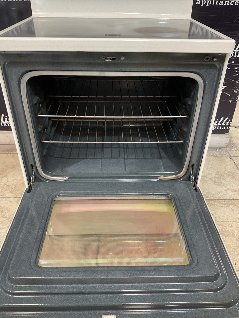 Whirlpool Used Electric Stove 220volts (40/50 AMP) 30inches {no cord} (Bisque)