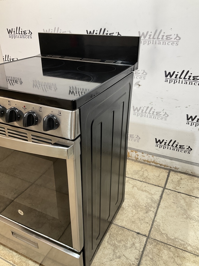 Ge Used Electric Stove 220volts (40/50 AMP) 24inches {4 prong} (Stainless Steel) 