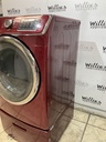 Samsung Used Electric Dryer 220volts (30 AMP) 27inches {3 prong} (Merlot)