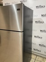 Frigidaire Used Refrigerator Top and Bottom 28x64 1/2’ (Stainless Steel)