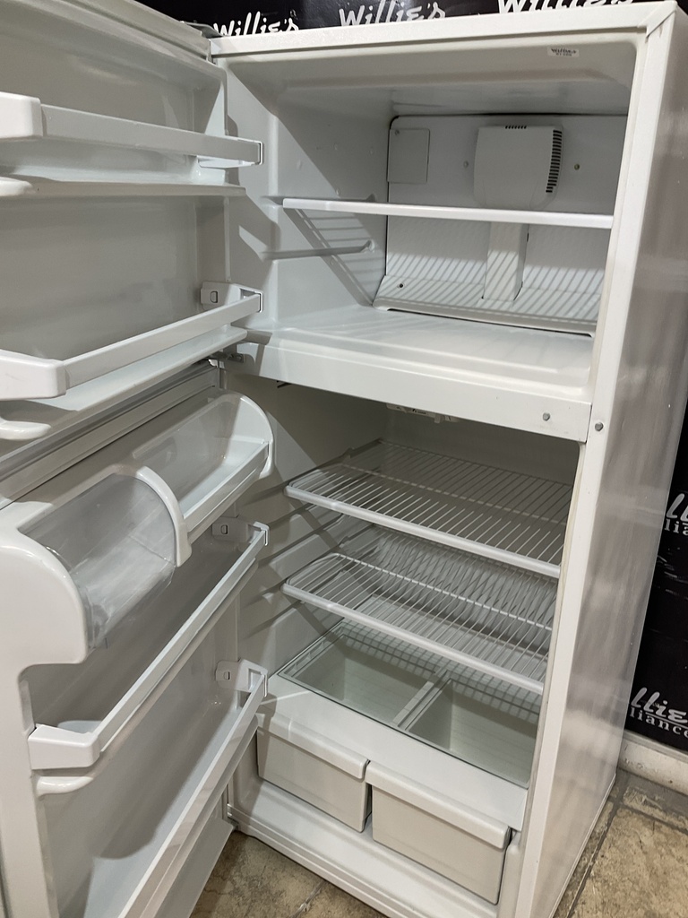 Whirlpool Used Refrigerator Top and Bottom 28x62 1/2” (White)