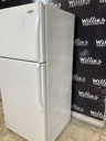 Whirlpool Used Refrigerator Top and Bottom 28x62 1/2” (White)