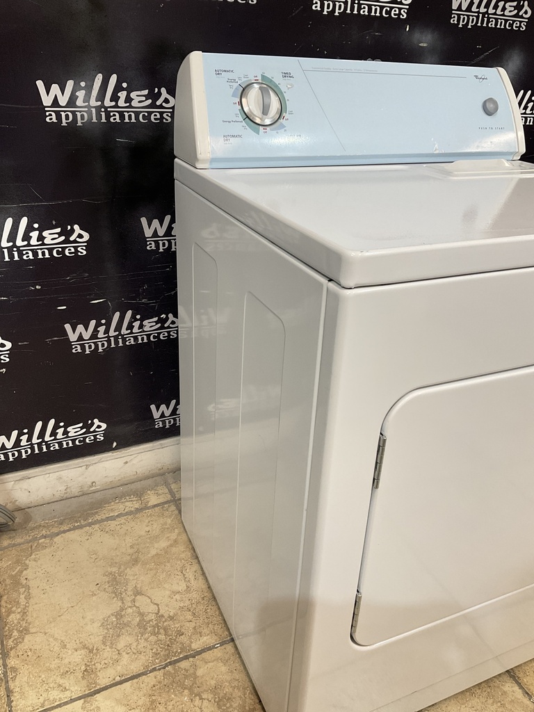Whirlpool Used Electric Dryer 220volts (30 AMP) 29inches {no cord} (White) 