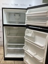 Frigidaire Used Refrigerator Top and Bottom 30x65 1/2” (Black)