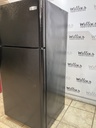 Frigidaire Used Refrigerator Top and Bottom 30x65 1/2” (Black)