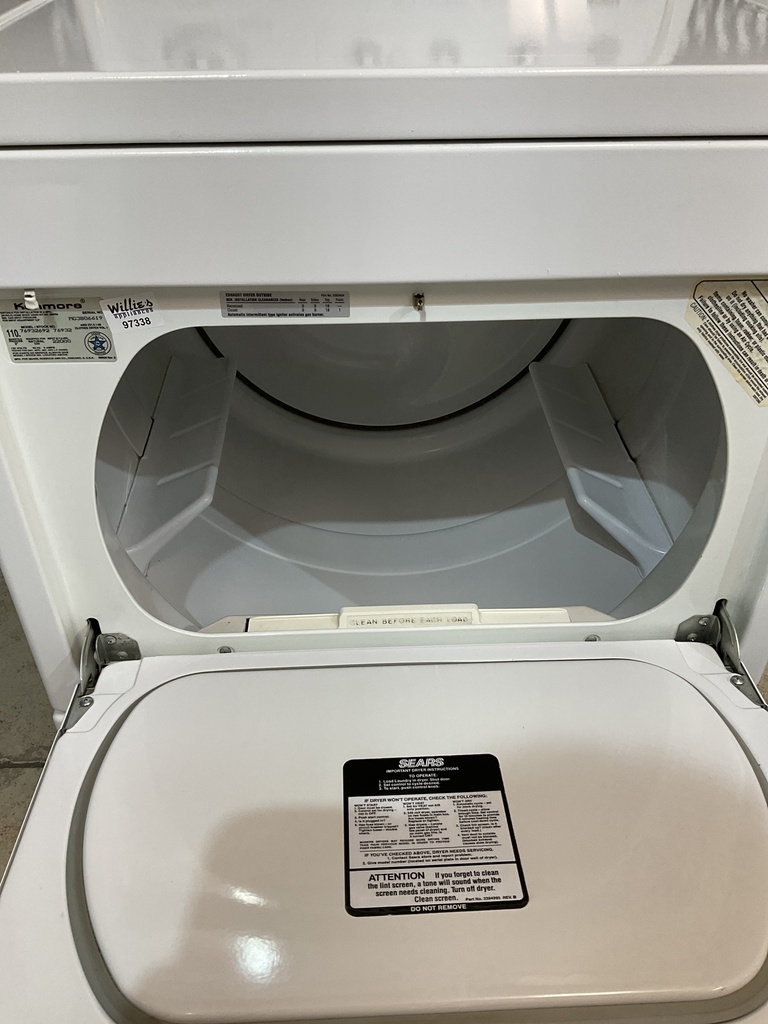 Kenmore Used Natural Gas Dryer 27inches (White) 