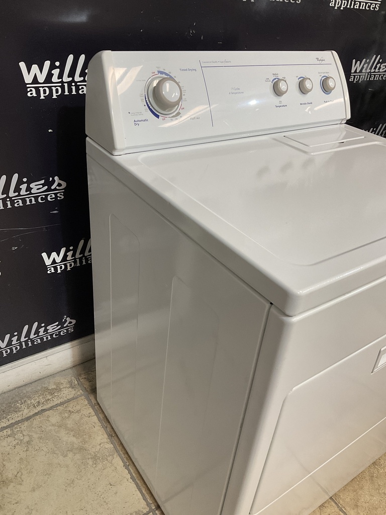 Whirlpool Used Electric Dryer 220volts (30 AMP) 29inches {4 prong} (White) 