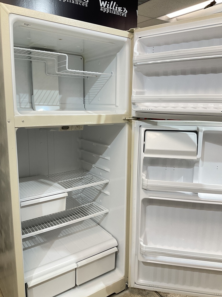 Hotpoint Used Refrigerator Top and Bottom 28x64 1/2” (Bisque) 
