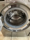 Lg Used Electric Set Washer/Dryer Front-load 220volts (30 AMP) 27inches {4 prong} (Grey)
