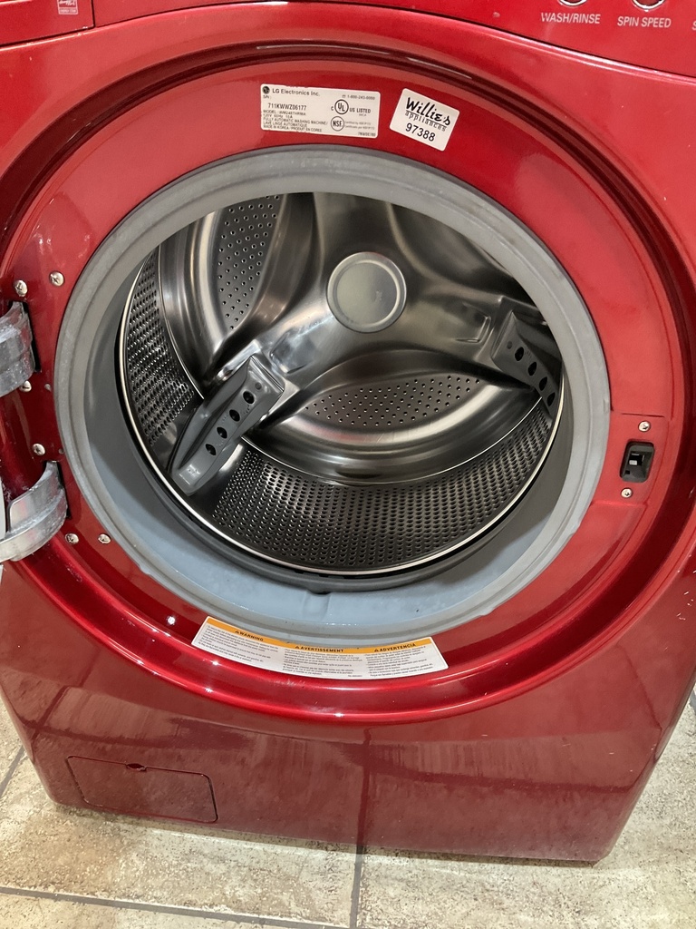 Lg Used Washer Front-load 27inches (Red) 