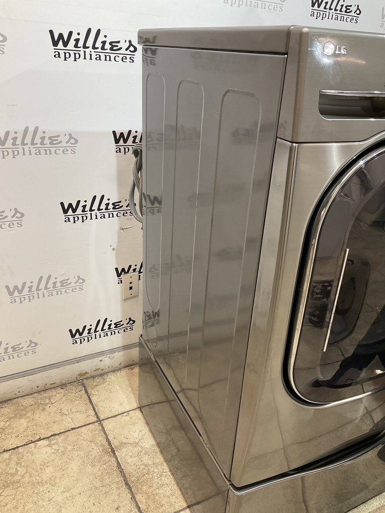 Lg Used Electric Dryer 220volts (30 AMP) 27inches {3 prong} (Grey) 