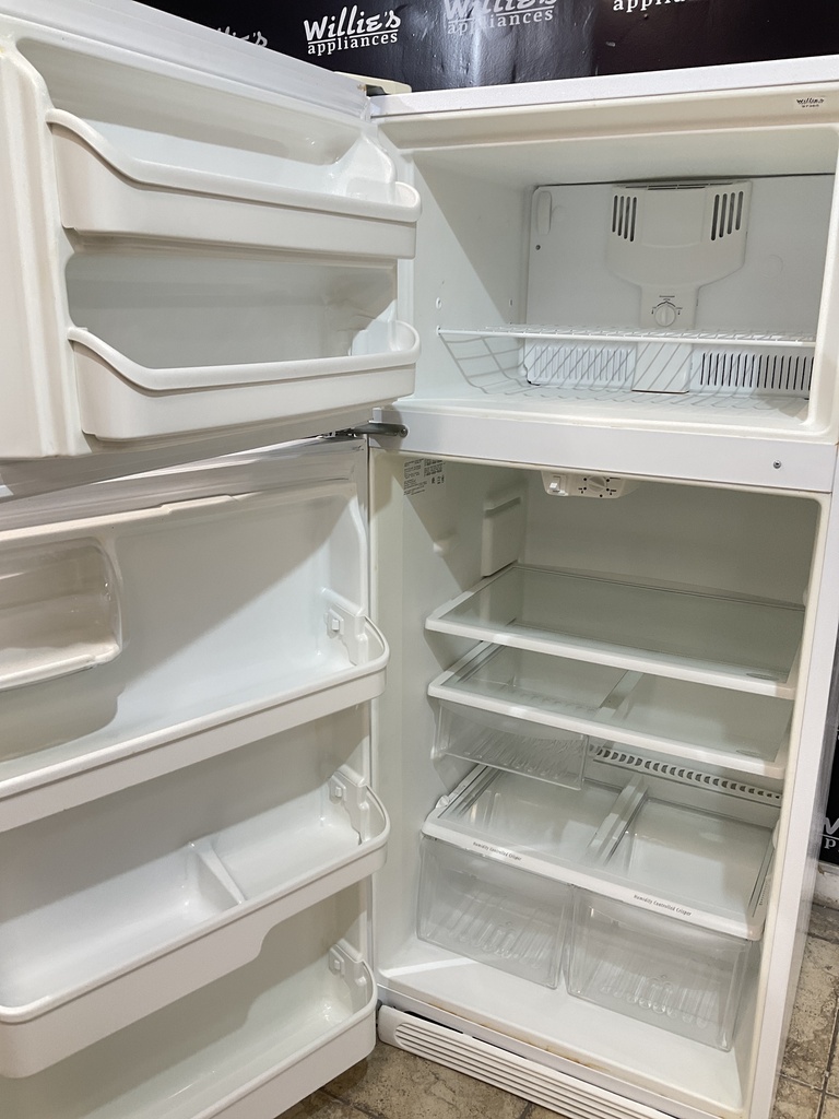 Frigidaire Used Refrigerator Top and Bottom 30x65 1/2” (White) 