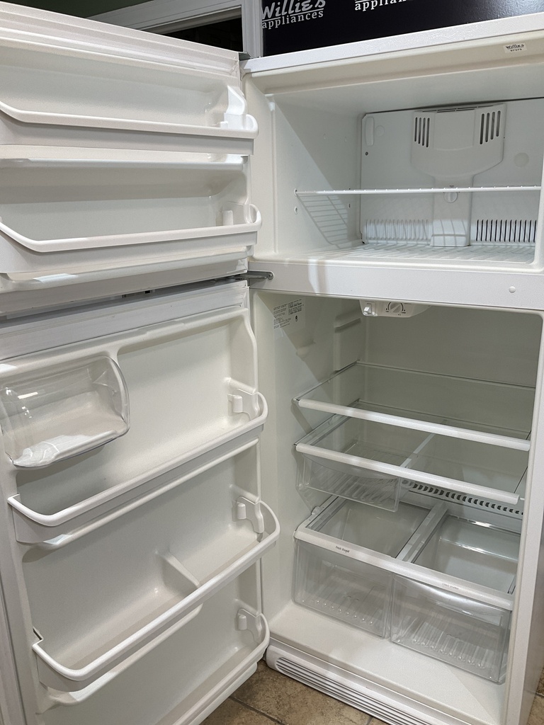Frigidaire Used Refrigerator Top and Bottom 30x65 1/2” 