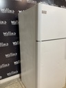 Frigidaire Used Refrigerator Top and Bottom 30x65 1/2’ (White)