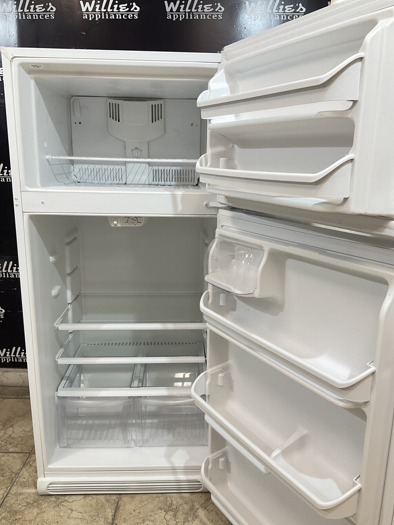 White Westinghouse Used Refrigerator Top and Bottom 30x65 1/2” (White) 