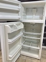 Whirlpool Used Refrigerator Top and Bottom 28x66 1/2” (White) 