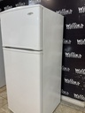 Whirlpool Used Refrigerator Top and Bottom 28x66 1/2” (White) 