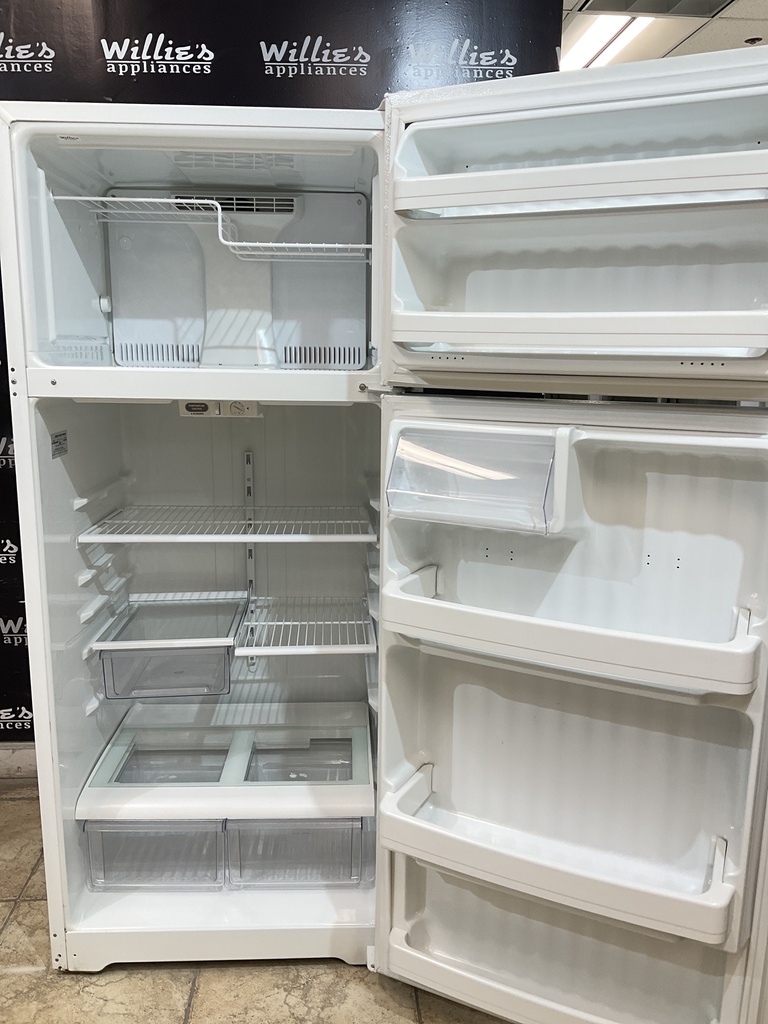 Ge Used Refrigerator Top and Bottom 28x66 1/2” (White) 