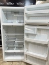 Ge Used Refrigerator Top and Bottom 28x66 1/2” (White) 