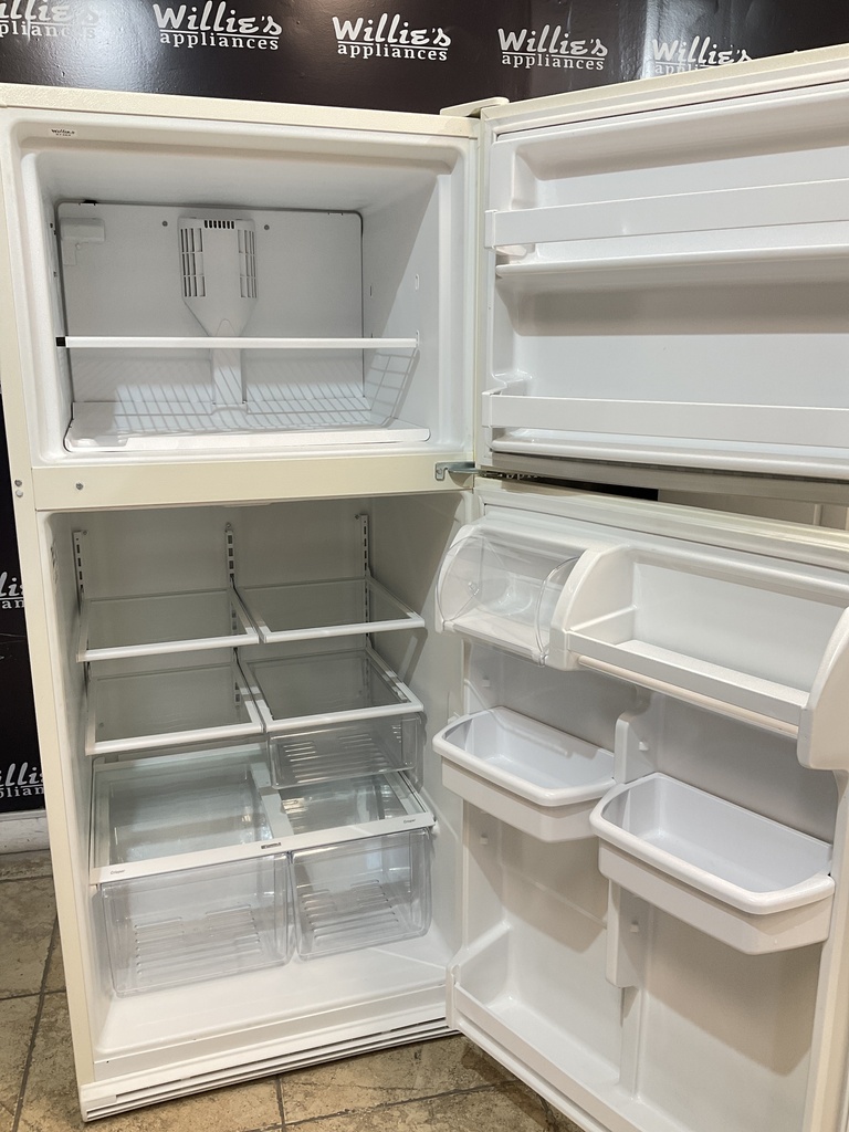 Kenmore Used Refrigerator Top and Bottom 30x65 1/2” (Bisque) 