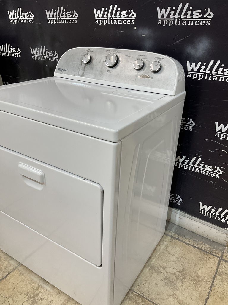 Whirlpool Used Electric Dryer 220volts (30 AMP) 29inches {3 prong} (White) 