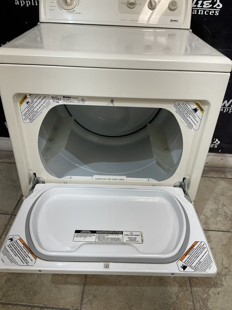 Kenmore Used Electric Dryer 220volts (30 AMP) 27inches {no cord} (Bisue)
