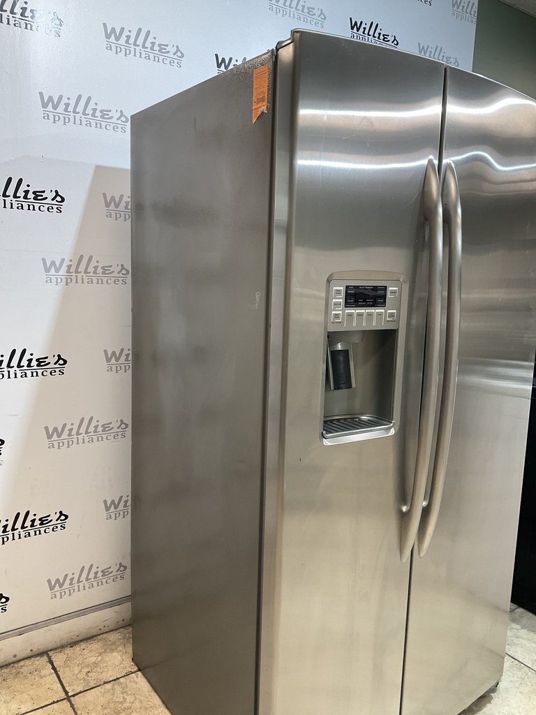 Ge Used Refrigerator Side by Side 36x70 1/2” 