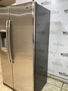 Ge Used Refrigerator Side by Side Counter Depth 36x69 (Stainless Steel)