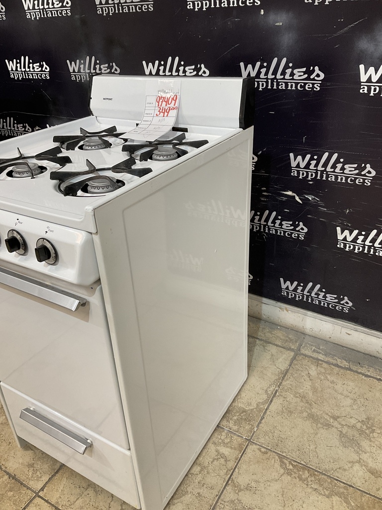 Hotpoint Used Natural Gas Stove 20inches (White) 