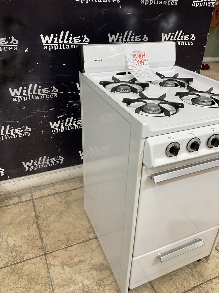 Hotpoint Used Natural Gas Stove 20inches (White) 