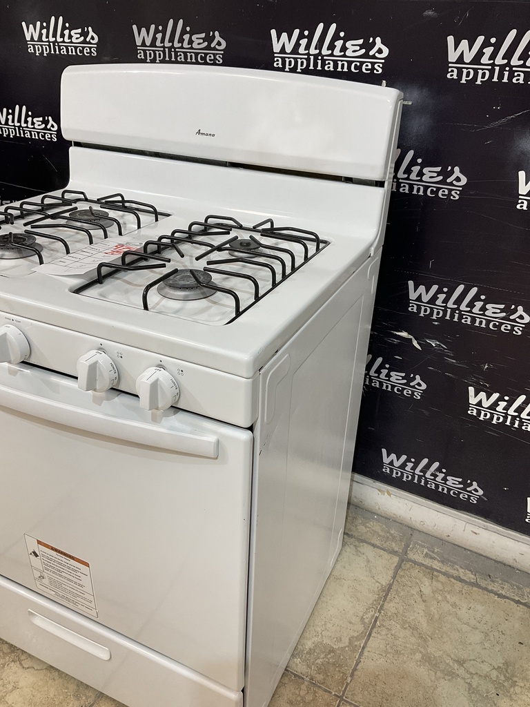 Amana Used Natural Gas Stove 30inches (White)