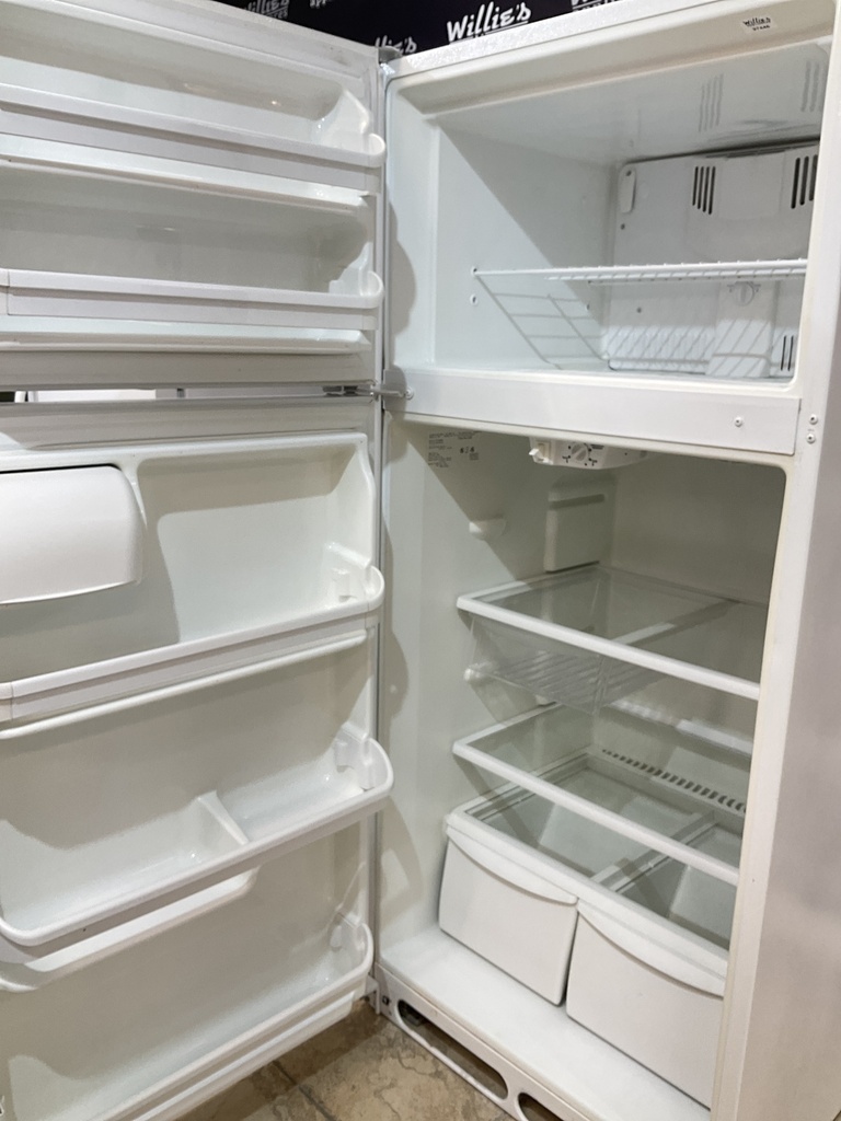 Frigidaire Used Refrigerator Top and Bottom 30x65 1/2” (White) 