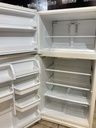 Whirlpool Used Refrigerator Top and Bottom 33x65 1/2” (Bisque)