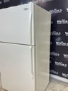 Whirlpool Used Refrigerator Top and Bottom 33x65 1/2” (Bisque)