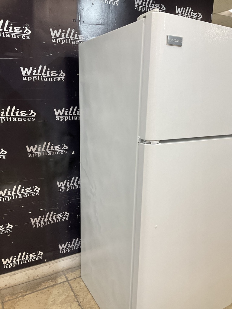 Frigidaire Used Refrigerator Top and Bottom 30x65 1/2” (White) 