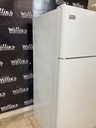 Frigidaire Used Refrigerator Top and Bottom 30x65 1/2” (White) 