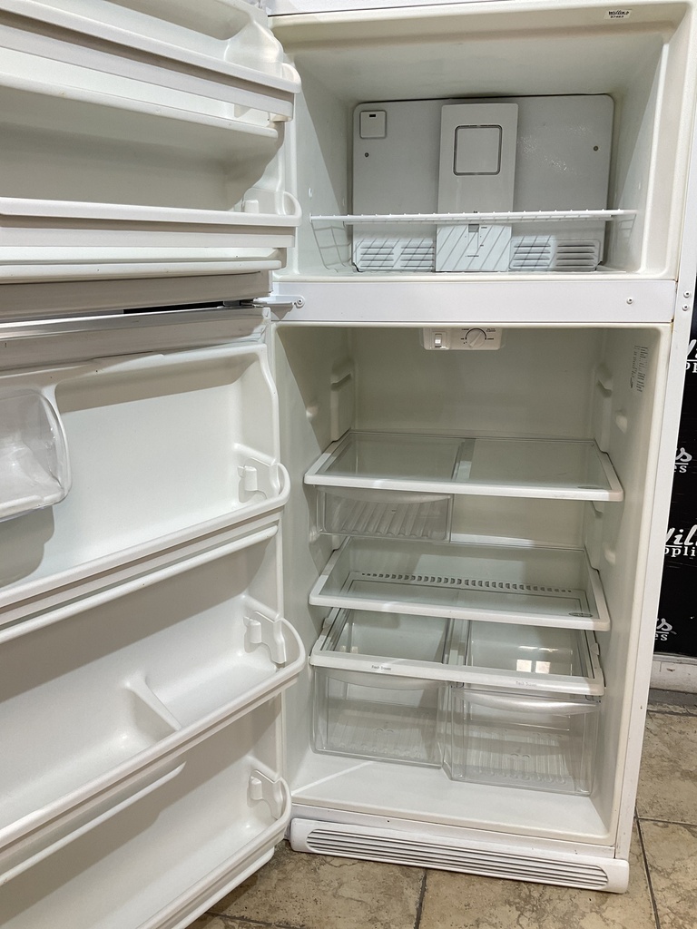 Frigidaire Used Refrigerator Top and Bottom 30x65 1/2” (White) 