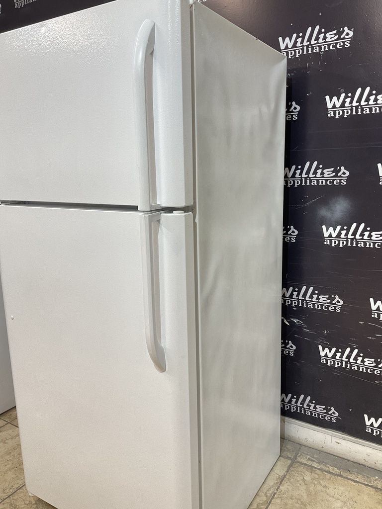 Frigidaire Used Refrigerator Top and Bottom 30x65 1/2” (White) 