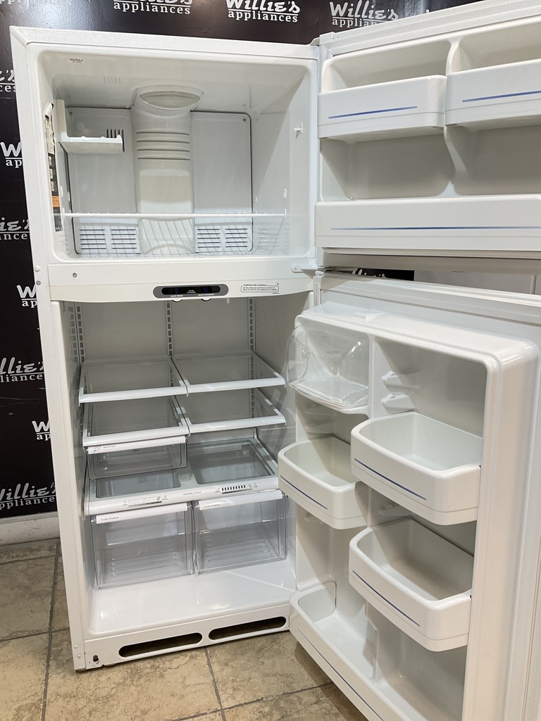 Ge Used Refrigerator Top and Bottom 30x66 1/2” (White)