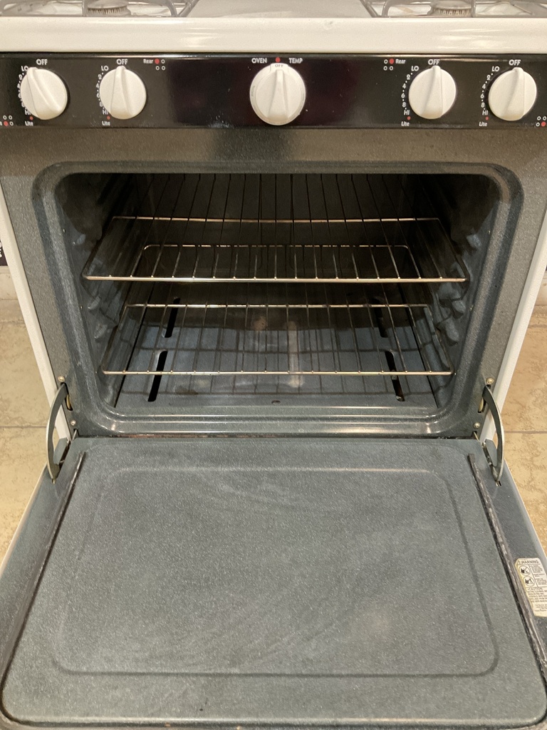 Hotpoint Used Natural Gas Stove 30inches (White/Black) 
