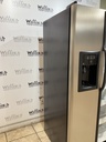Ge Used Refrigerator Side by Side 36x68 1/2’ (Stainless Steel)