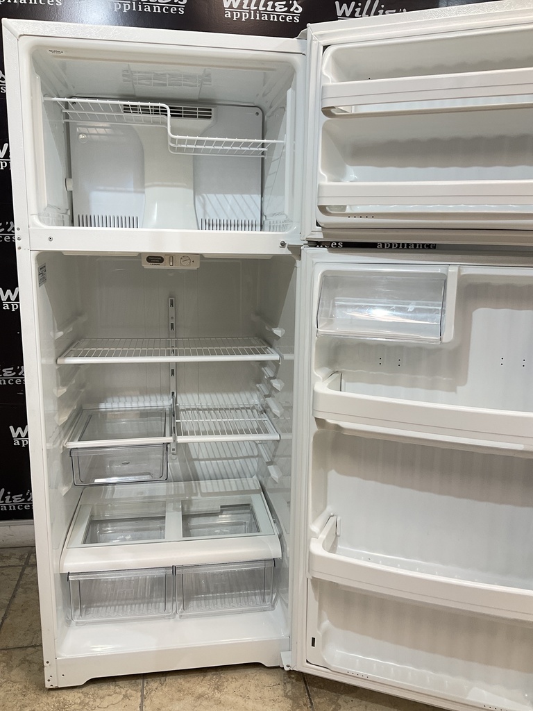 Ge Used Refrigerator Top and Bottom 28x67 