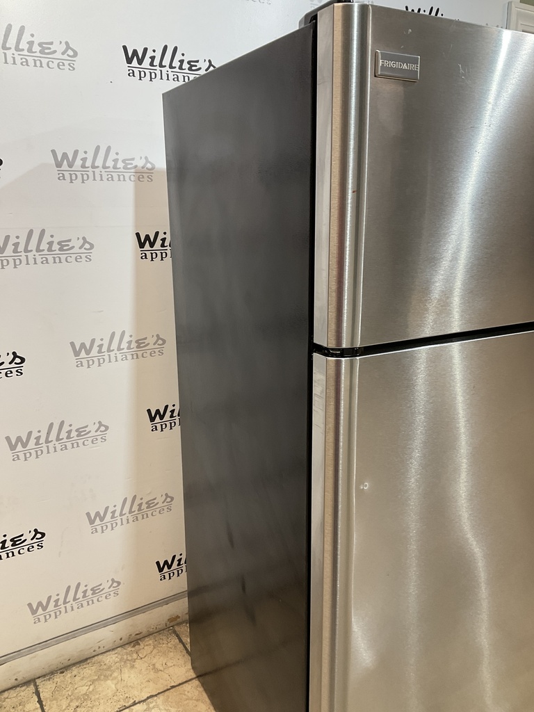 Frigidaire Used Refrigerator Top and Bottom 30x65 1/2” (Stainless Steel) 