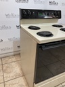 Hotpoint Used Electric Stove 220volts (40/50 AMP) 30inches {no cord} (Bisque/Black)