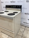 Hotpoint Used Electric Stove 220volts (40/50 AMP) 30inches {no cord} (Bisque/Black) 